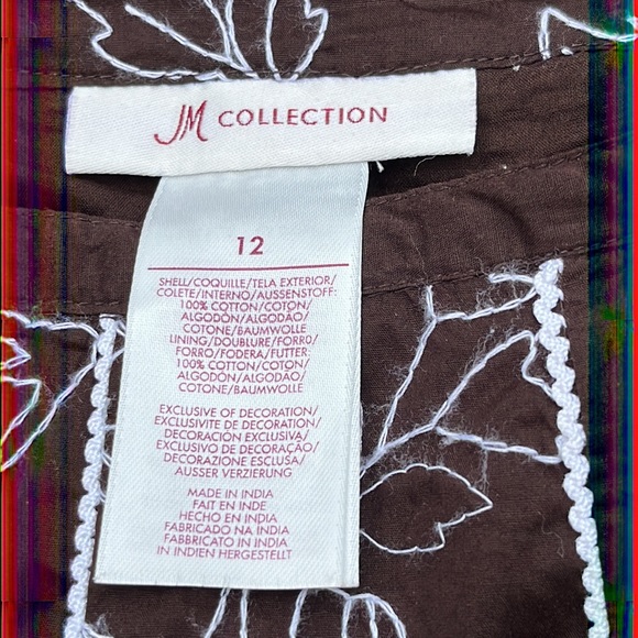 JM Collection embroidered skirt 12-14 - Picture 5 of 8